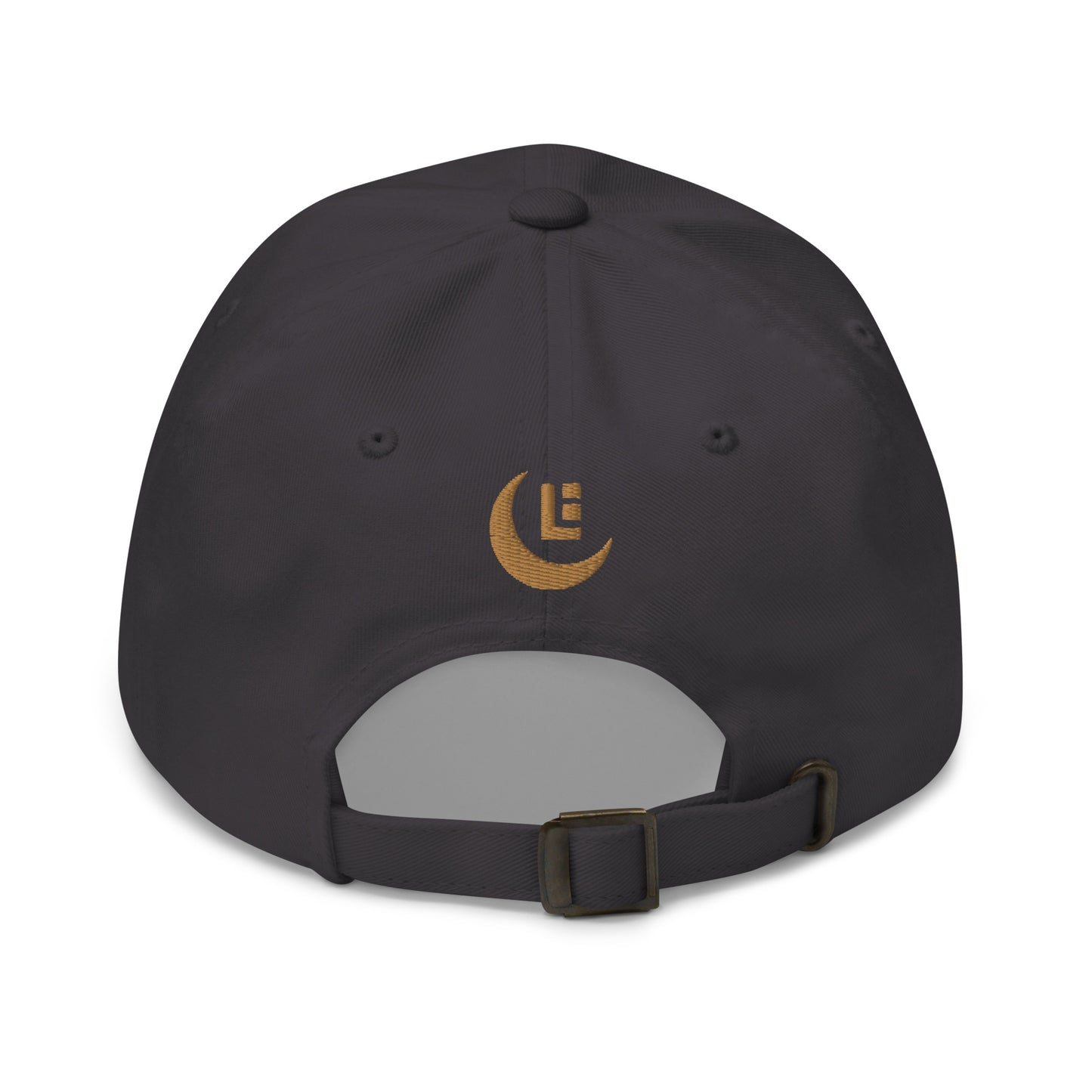 "SAN" Classic Dad Hat | Yupoong 6245CM | E Luna Brand PREMIUM Quadcrest 4 Old Gold Thread Logos: Front, Left, Right Signature & Back [3D Puff Edition]