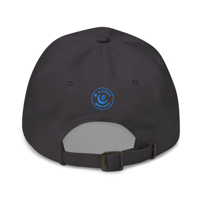 "SAN" Classic Dad Hat | Yupoong 6245CM | E Luna Brand Brand SELECT Tricrest 3 Aqua/Teal Thread Logos: Front, Left & Back [3D Puff Edition]
