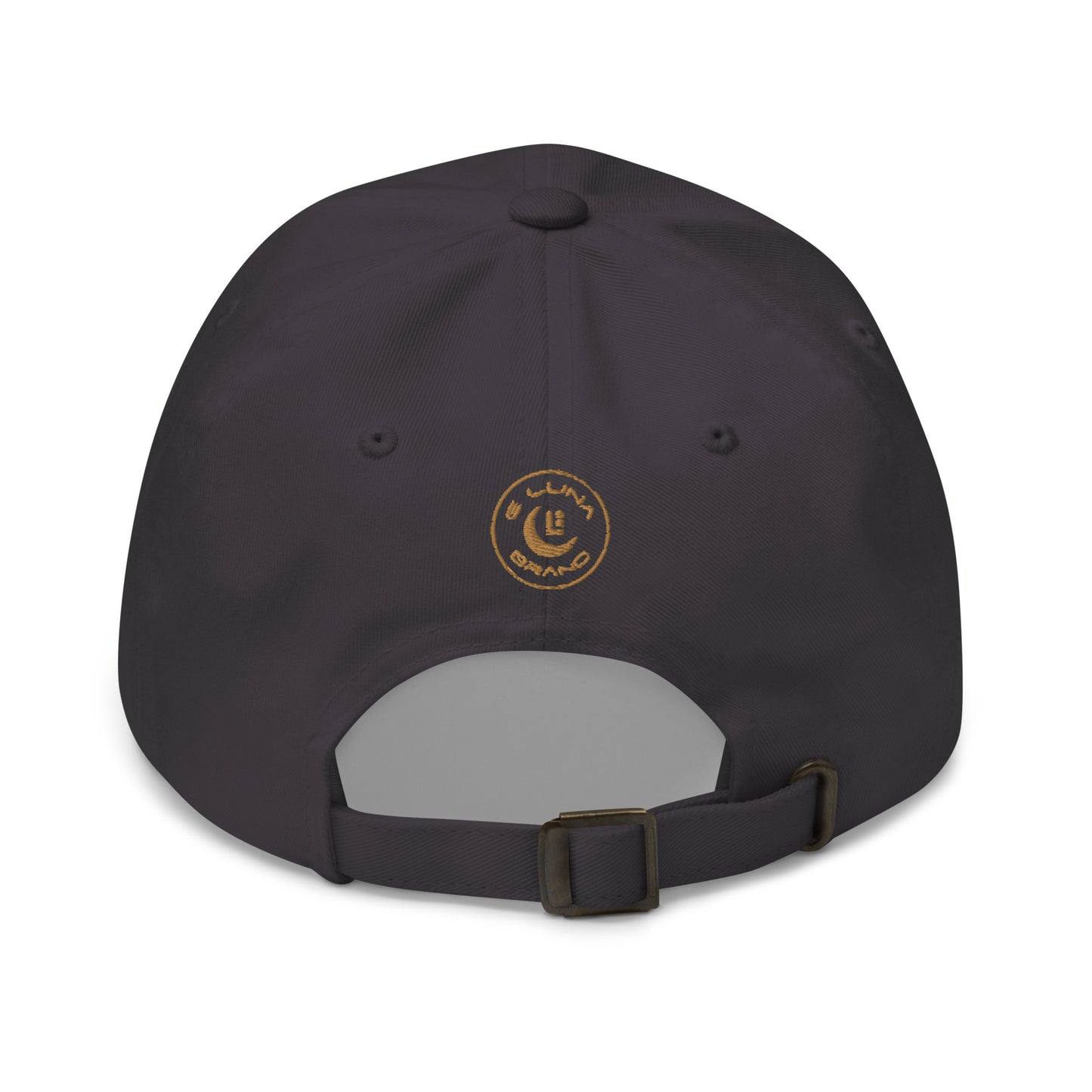 "SAN" Classic Dad Hat | Yupoong 6245CM | E Luna Brand SELECT Tricrest 3 Old Gold Thread Logos: Front, Left & Back [3D Puff Edition]