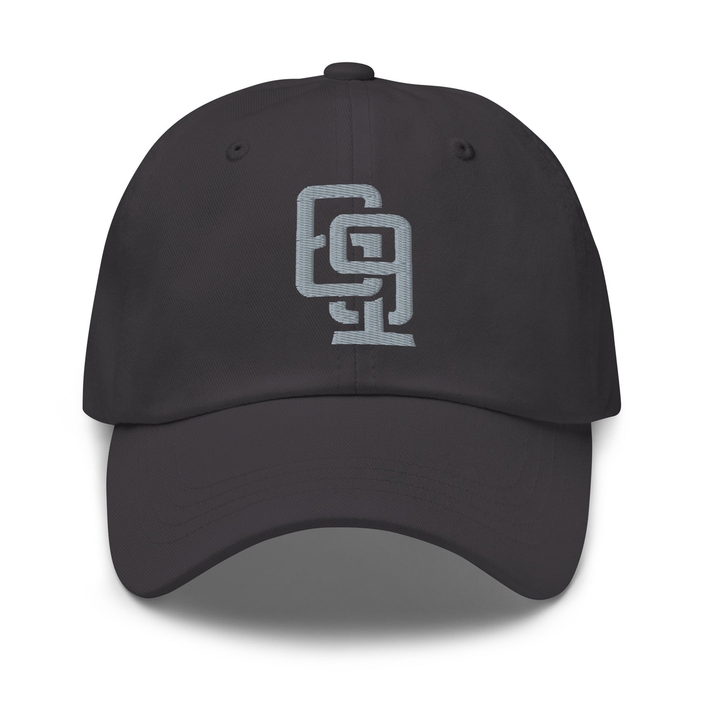 "619" Classic Dad Hat | Yupoong 6245CM | E Luna SELECT Tricrest 3 Grey Thread Front, Left Side & Back Logos