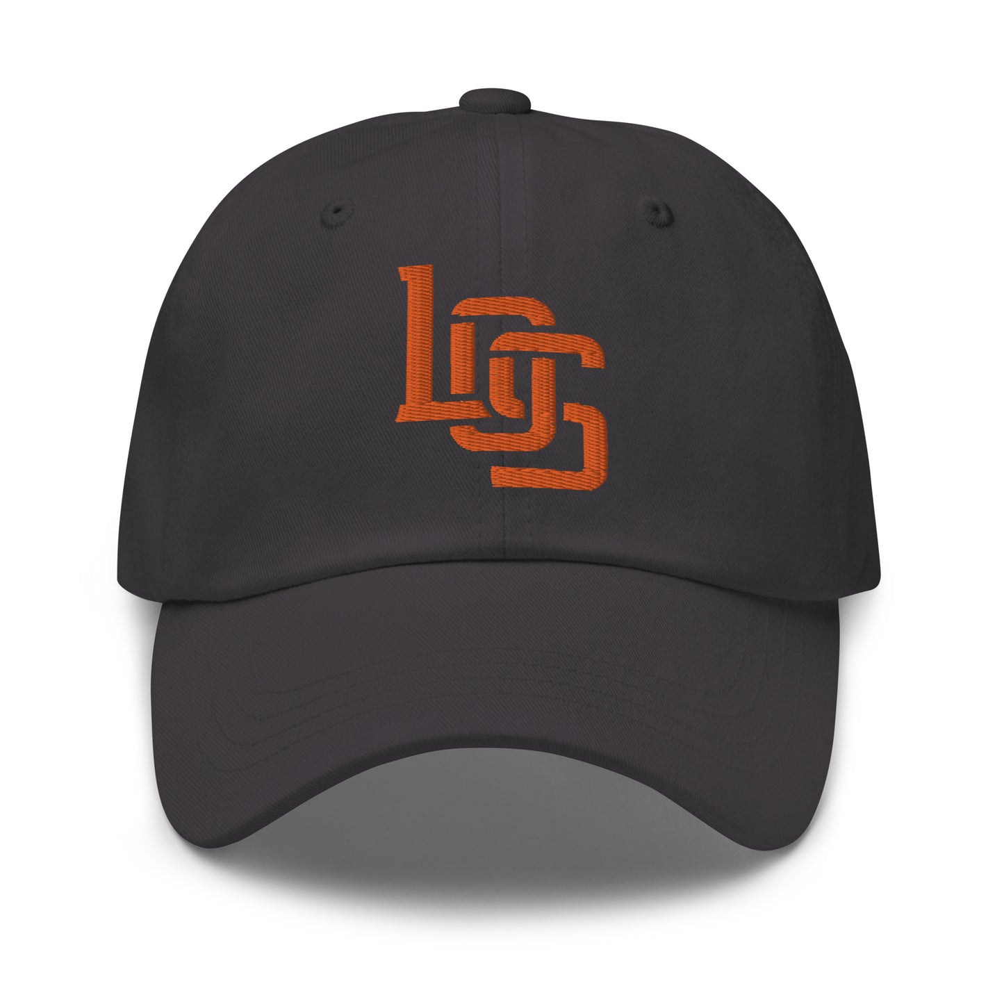 "LOS" Classic Dad Hat | E Luna Brand ESSENTIAL | 2 Orange Thread Logos