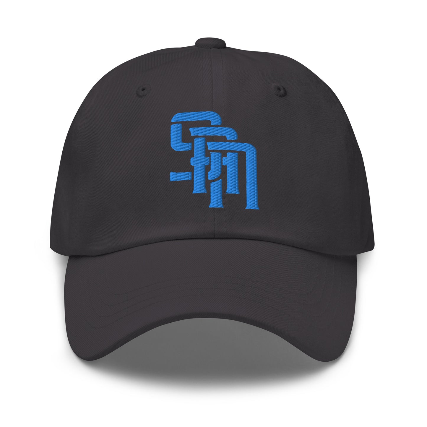 "SAN" Classic Dad Hat | Yupoong 6245CM | E Luna Brand Brand SELECT Tricrest 3 Aqua/Teal Thread Logos: Front, Left & Back [3D Puff Edition]