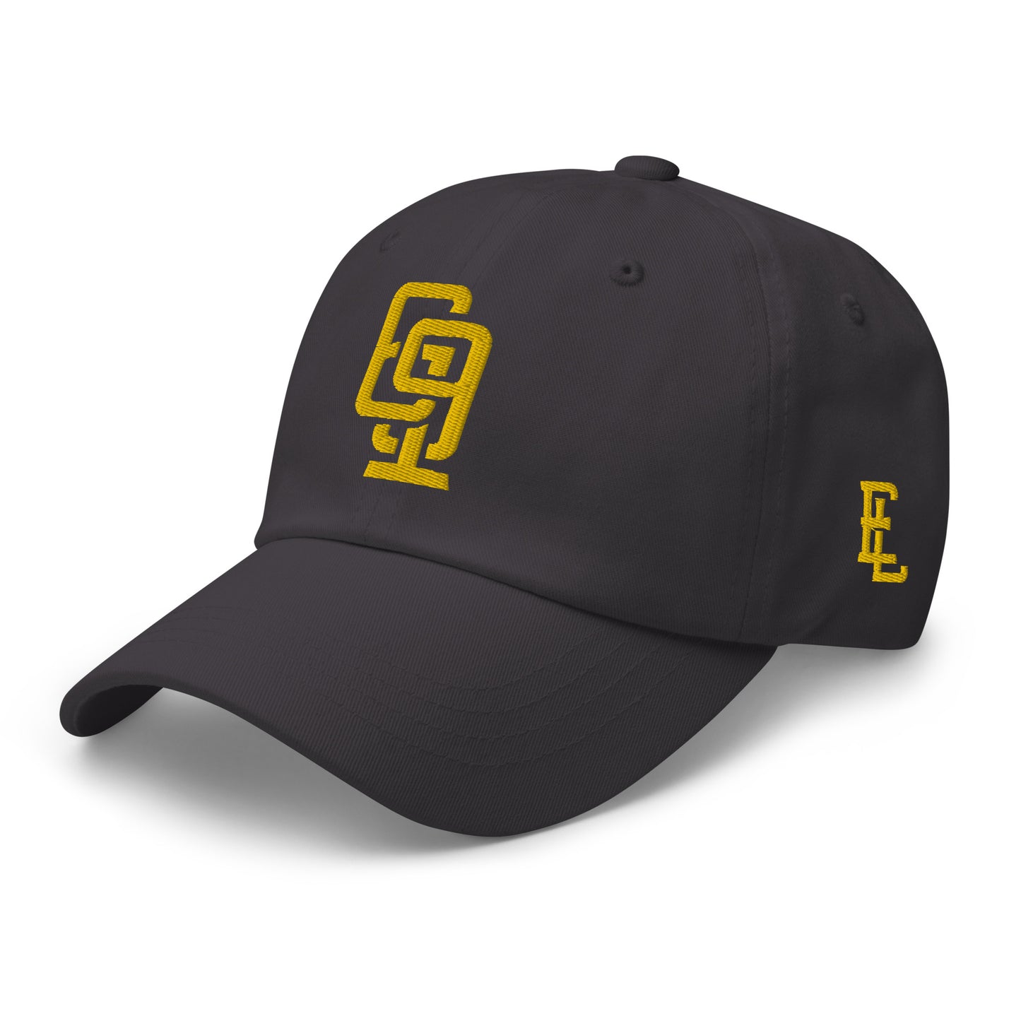 "619" Classic Dad Hat | Yupoong 6245CM | E Luna SELECT Tricrest 3 Gold Thread Front, Left Side & Back Logos