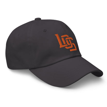 "LOS" Classic Dad Hat | E Luna Brand ESSENTIAL | 2 Orange Thread Logos