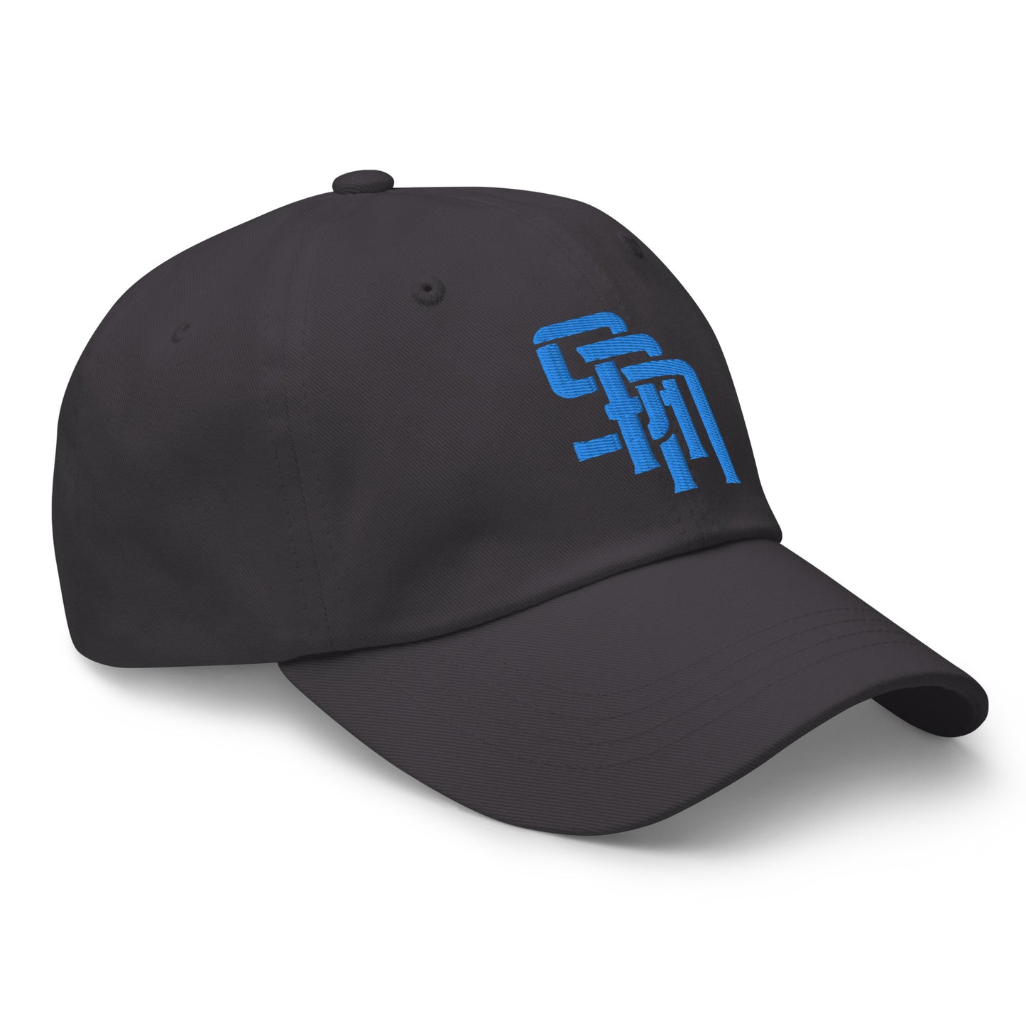 "SAN" Classic Dad Hat | Yupoong 6245CM | E Luna Brand Brand SELECT Tricrest 3 Aqua/Teal Thread Logos: Front, Left & Back [3D Puff Edition]