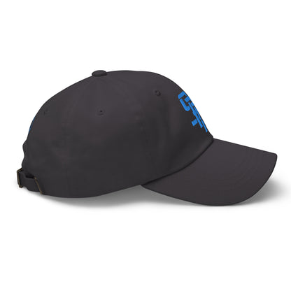 "SAN" Classic Dad Hat | Yupoong 6245CM | E Luna Brand Brand SELECT Tricrest 3 Aqua/Teal Thread Logos: Front, Left & Back [3D Puff Edition]