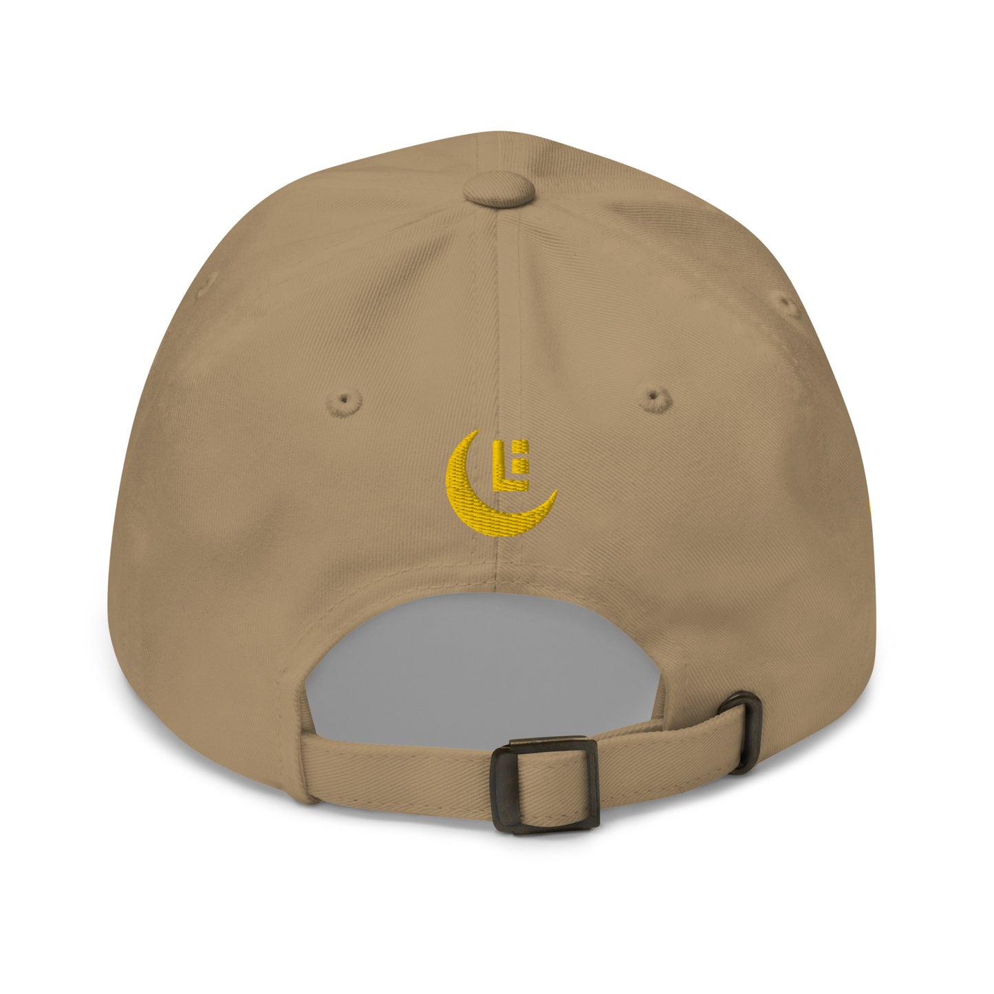 "SAN" Classic Dad Hat | Yupoong 6245CM | E Luna Brand PREMIUM Quadcrest 4 Gold Thread Logos: Front, Left, Right Signature & Back [3D Puff Edition]