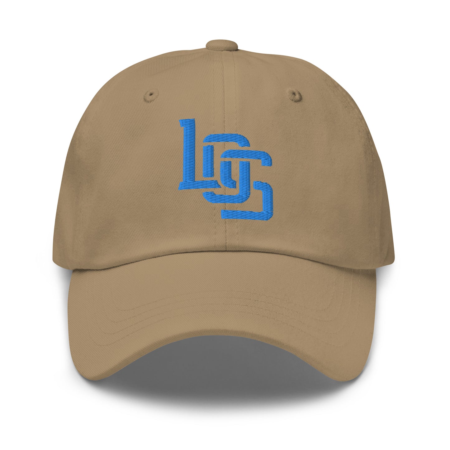 "LOS" Classic Dad Hat | E Luna Brand ESSENTIAL | 2 Aqua/Teal Thread Logos