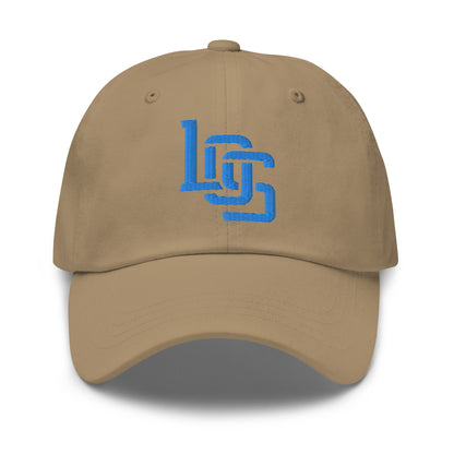 "LOS" Classic Dad Hat | E Luna Brand ESSENTIAL | 2 Aqua/Teal Thread Logos