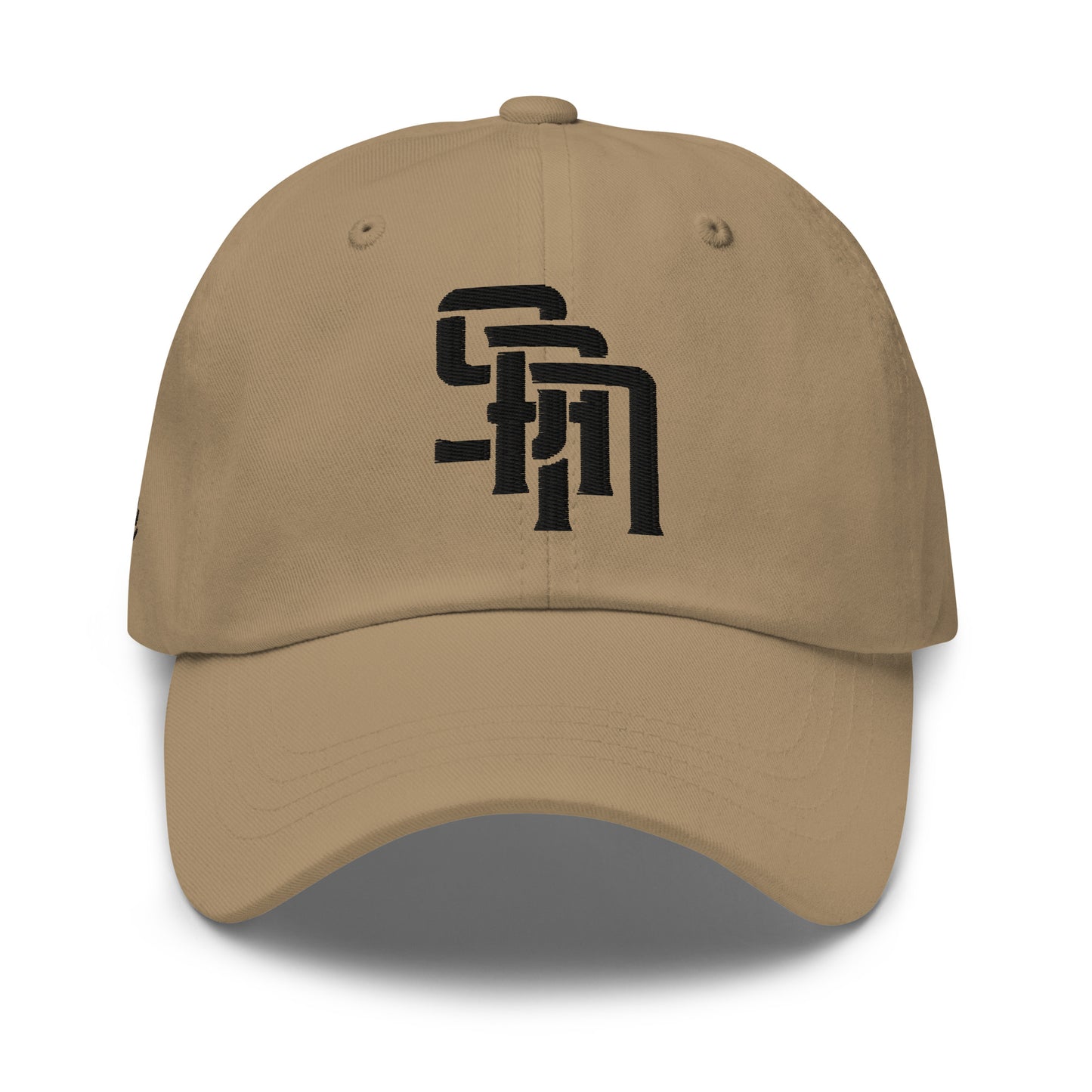 "SAN" Classic Dad Hat | Yupoong 6245CM | E Luna Brand PREMIUM Quadcrest 4 Black Thread Logos: Front, Left, Right Signature & Back [3D Puff Edition]