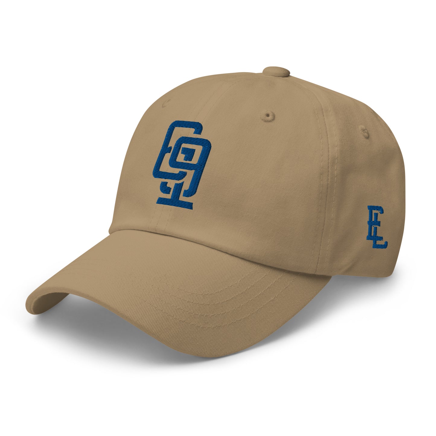 "619" Classic Dad Hat | Yupoong 6245CM | E Luna SELECT Tricrest 3 Royal Thread Front, Left Side & Back Logos