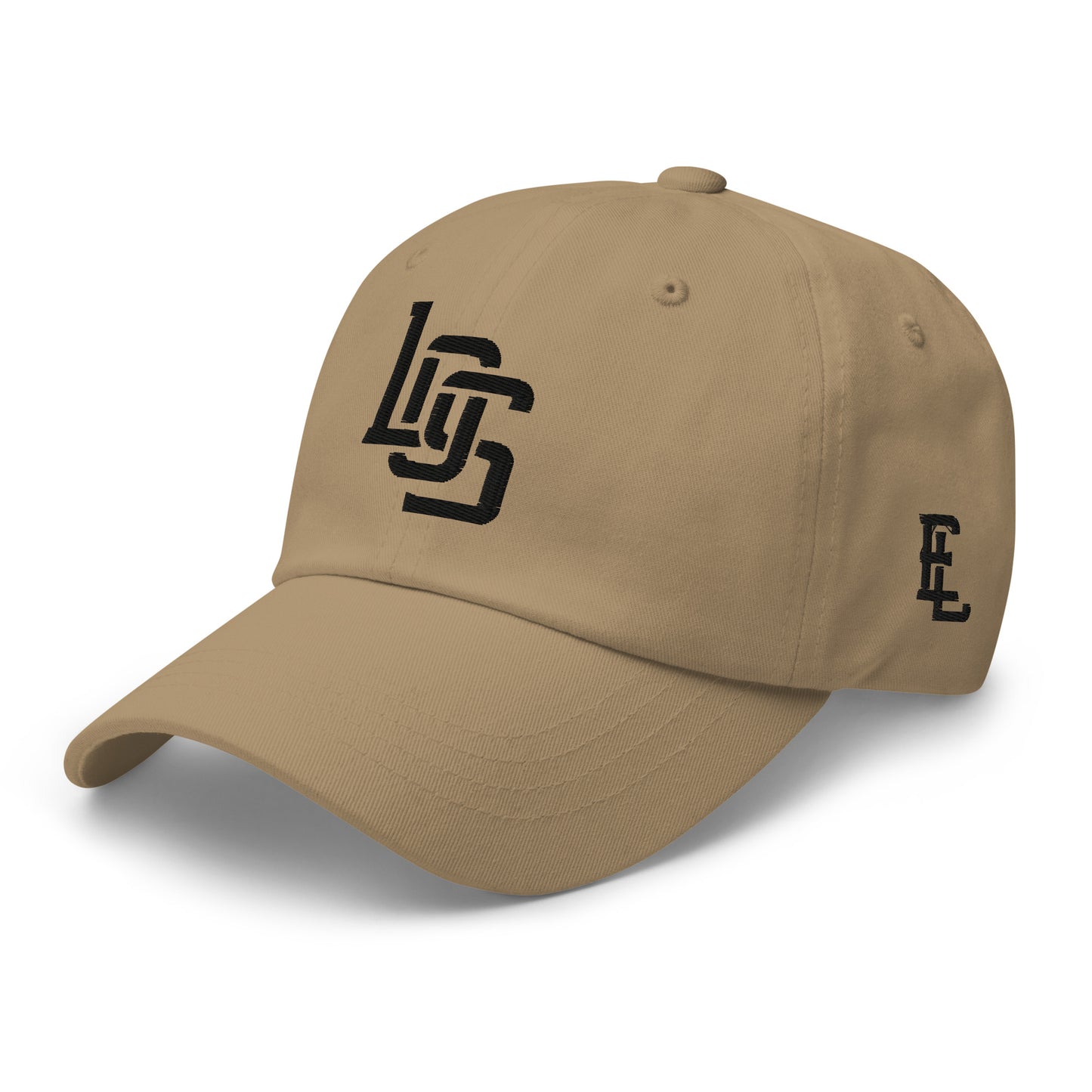 "LOS" Classic Dad Hat | E Luna Brand ESSENTIAL | 2 Black Thread Logos