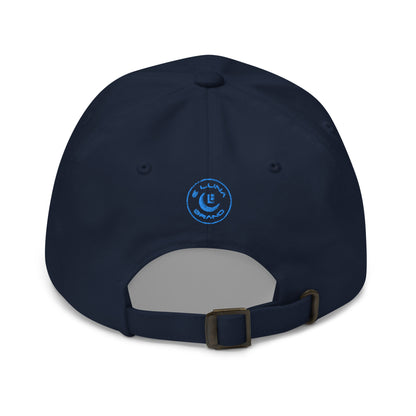 "SAN" Classic Dad Hat | Yupoong 6245CM | E Luna Brand Brand SELECT Tricrest 3 Aqua/Teal Thread Logos: Front, Left & Back [3D Puff Edition]