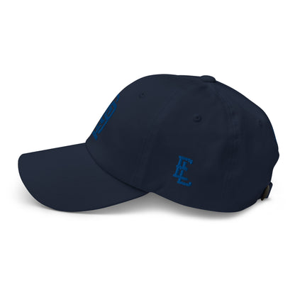 "619" Classic Dad Hat | Yupoong 6245CM | E Luna SELECT Tricrest 3 Royal Thread Front, Left Side & Back Logos