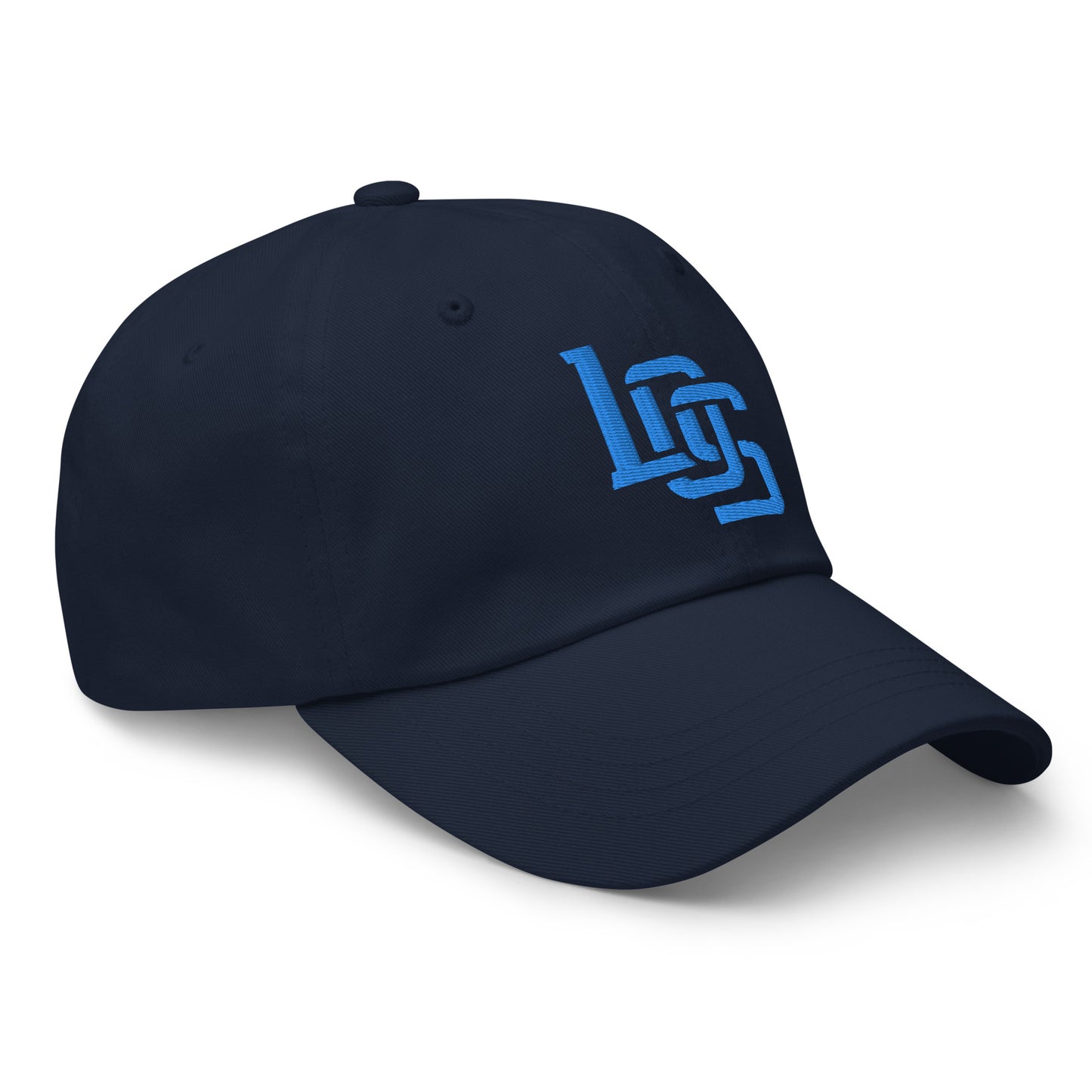 "LOS" Classic Dad Hat | E Luna Brand ESSENTIAL | 2 Aqua/Teal Thread Logos