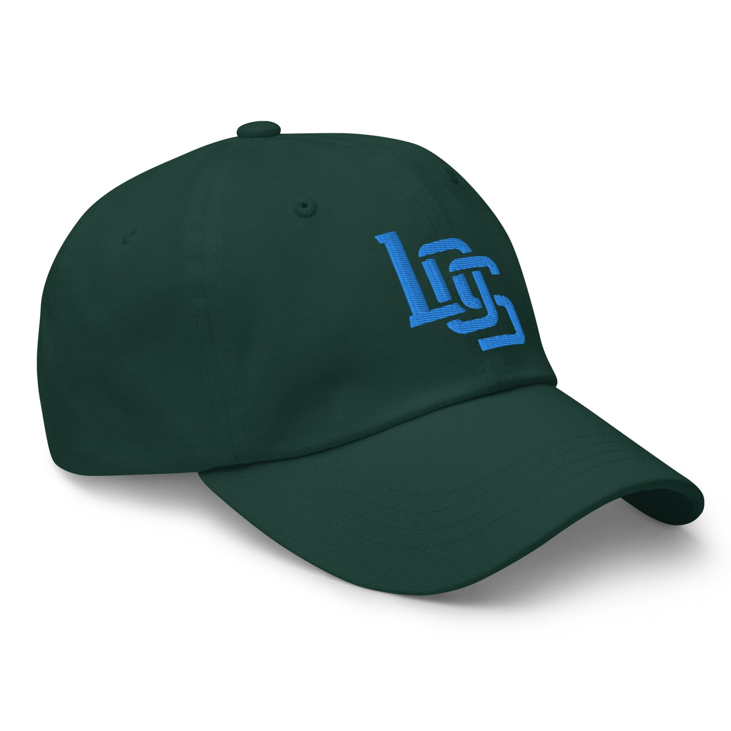 "LOS" Classic Dad Hat | E Luna Brand ESSENTIAL | 2 Aqua/Teal Thread Logos