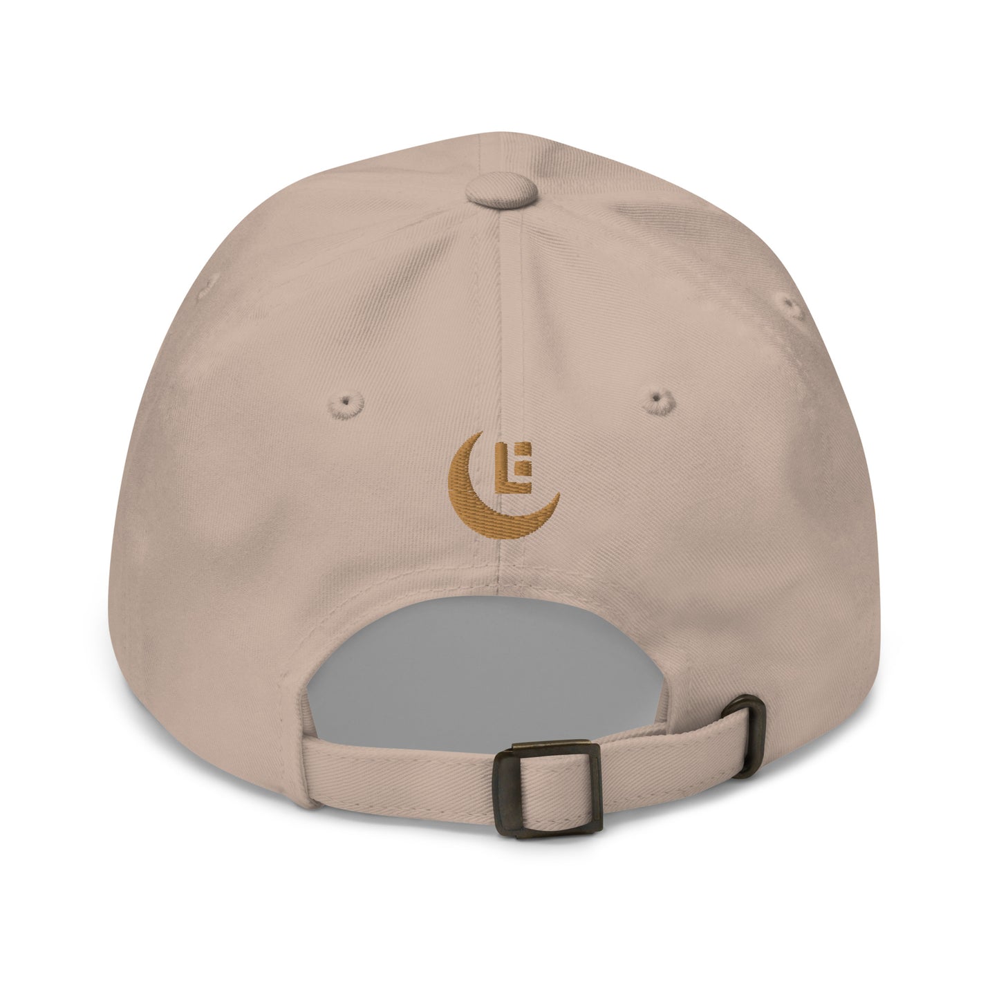 "SAN" Classic Dad Hat | Yupoong 6245CM | E Luna Brand PREMIUM Quadcrest 4 Old Gold Thread Logos: Front, Left, Right Signature & Back [3D Puff Edition]