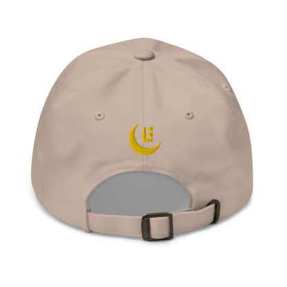 "SAN" Classic Dad Hat | Yupoong 6245CM | E Luna Brand PREMIUM Quadcrest 4 Gold Thread Logos: Front, Left, Right Signature & Back [3D Puff Edition]