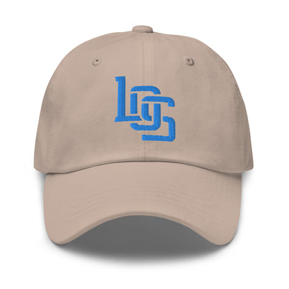 "LOS" Classic Dad Hat | E Luna Brand ESSENTIAL | 2 Aqua/Teal Thread Logos
