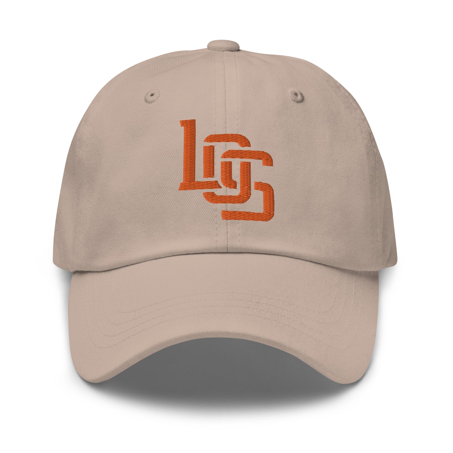 "LOS" Classic Dad Hat | E Luna Brand ESSENTIAL | 2 Orange Thread Logos