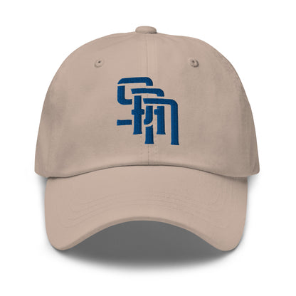 "SAN" Classic Dad Hat | Yupoong 6245CM | E Luna Brand ESSENTIAL Duocrest 2 Royal Thread Logos: Front & Left