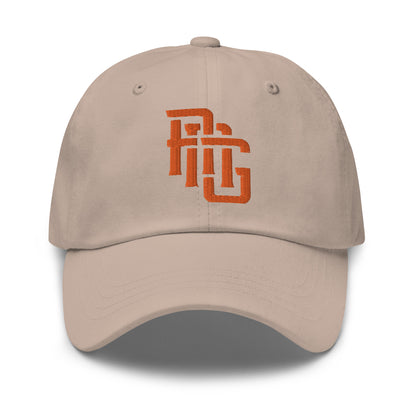 "ANG" Classic Dad Hat | E Luna Brand ESSENTIAL | 2 Orange Thread Logos