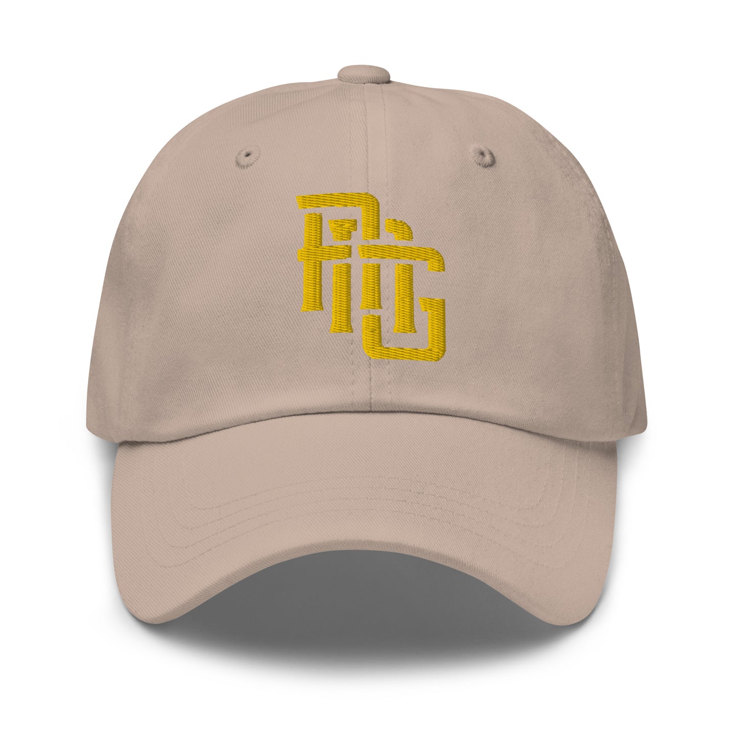 "ANG" Classic Dad Hat | E Luna Brand ESSENTIAL | 2 Gold Thread Logos