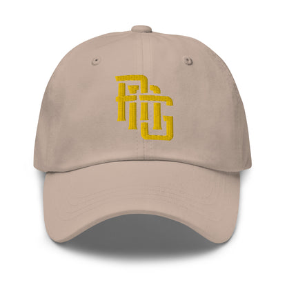 "ANG" Classic Dad Hat | E Luna Brand ESSENTIAL | 2 Gold Thread Logos