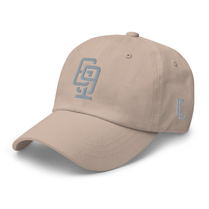 "619" Classic Dad Hat | Yupoong 6245CM | E Luna SELECT Tricrest 3 Grey Thread Front, Left Side & Back Logos