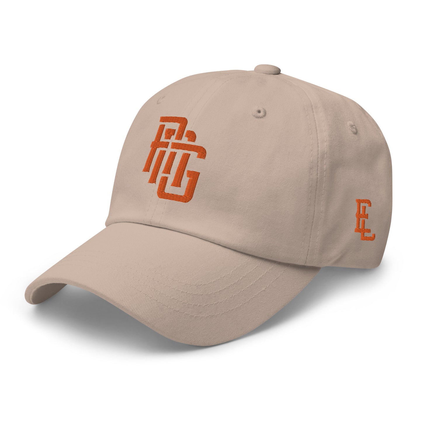 "ANG" Classic Dad Hat | E Luna Brand ESSENTIAL | 2 Orange Thread Logos