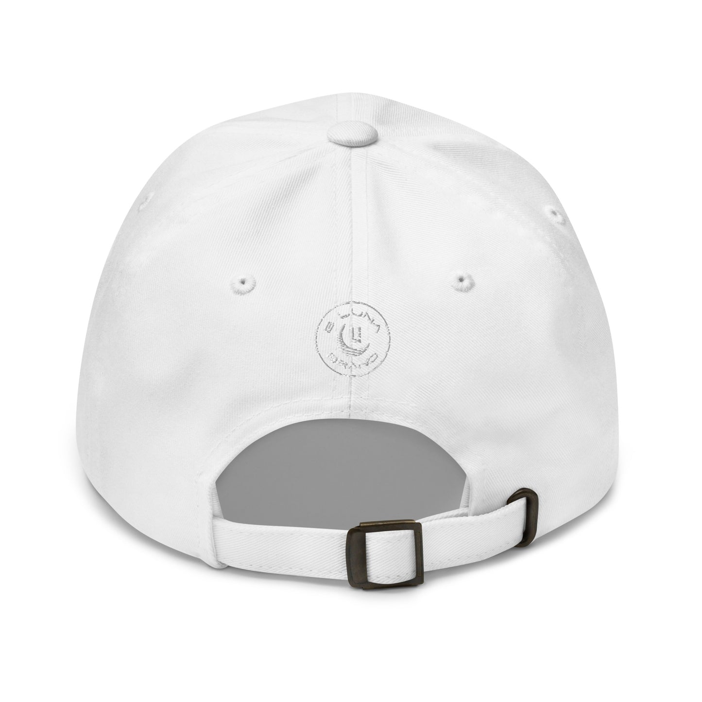 "213" Classic Dad Hat | Yupoong 6245CM | E Luna SELECT Tricrest 3 White Thread Front, Left Side & Back Logos