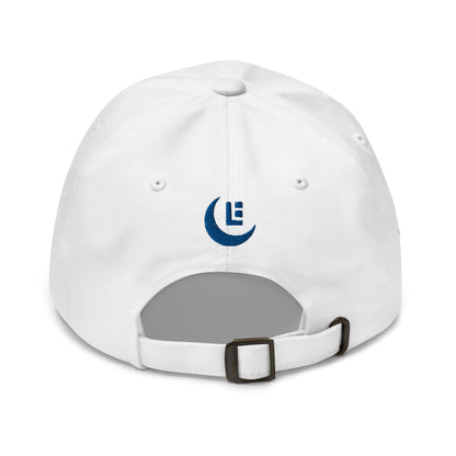 "SAN" Classic Dad Hat | Yupoong 6245CM | E Luna Brand PREMIUM Quadcrest 4 Royal Thread Logos: Front, Left, Right Signature & Back [3D Puff Edition]