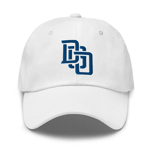 "DGO" Classic Dad Hat | E Luna Brand ESSENTIAL | 2 Royal Thread Logos | 3D Puff Edition