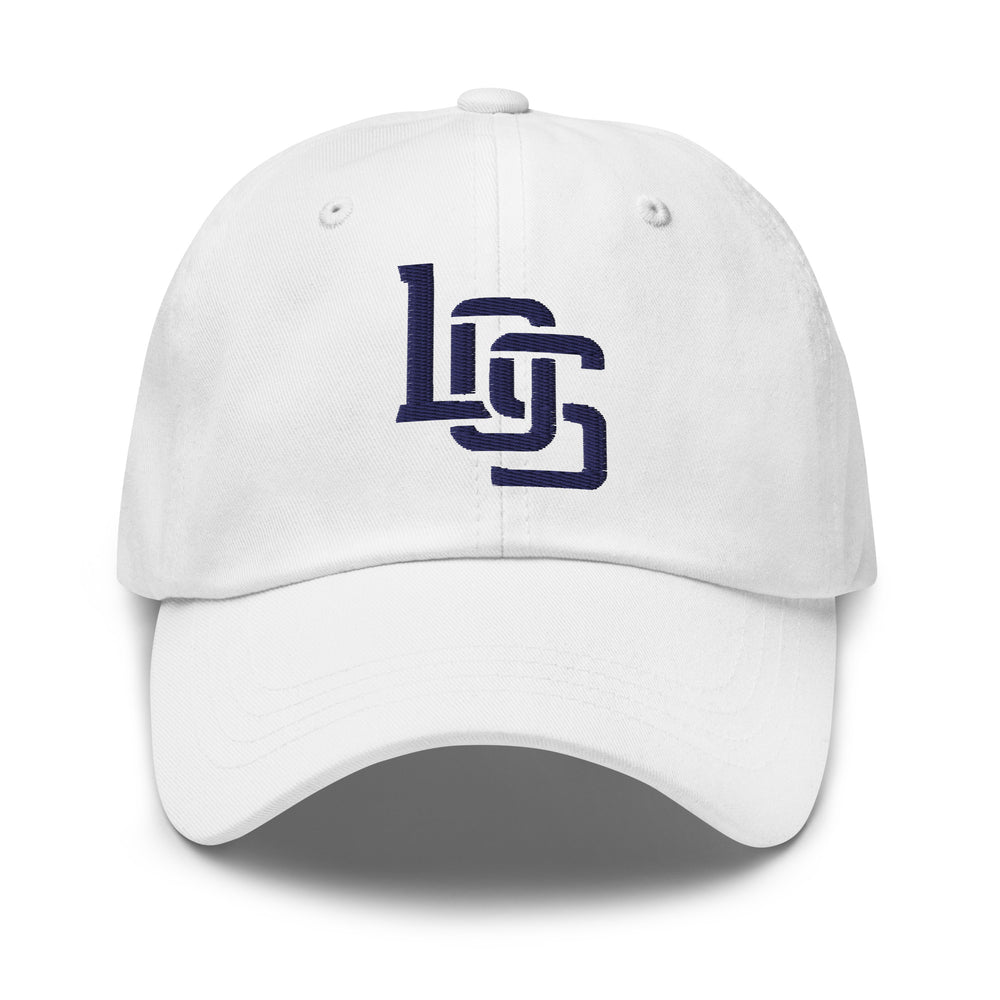 "LOS" Classic Dad Hat | E Luna Brand ESSENTIAL | 2 Navy Thread Logos