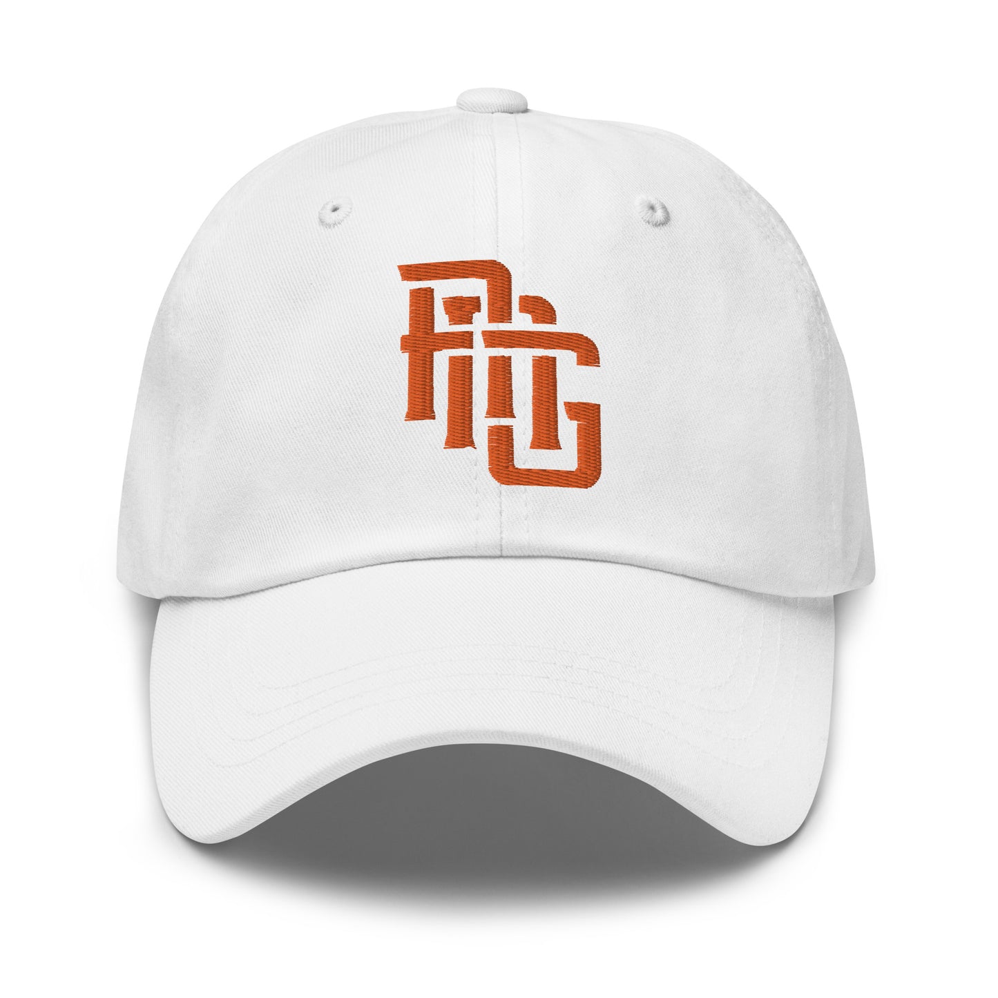 "ANG" Classic Dad Hat | E Luna Brand ESSENTIAL | 2 Orange Thread Logos