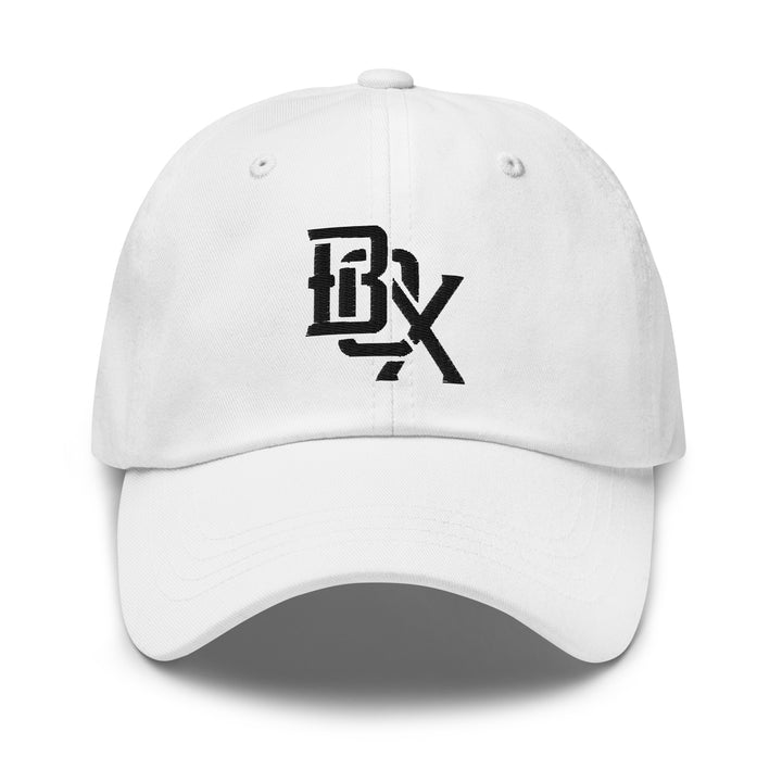 "BOX" Classic Dad Hat | E Luna Brand ESSENTIAL | 2 Black Thread Logos