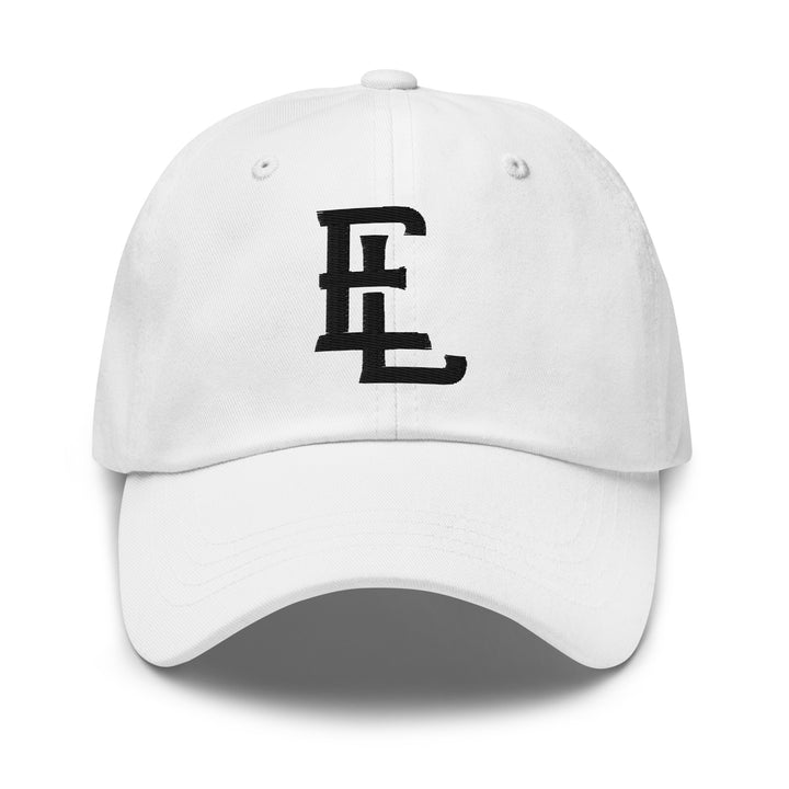 "EL" Classic Dad Hat | E Luna Brand ESSENTIAL | 2 Black Thread Logos