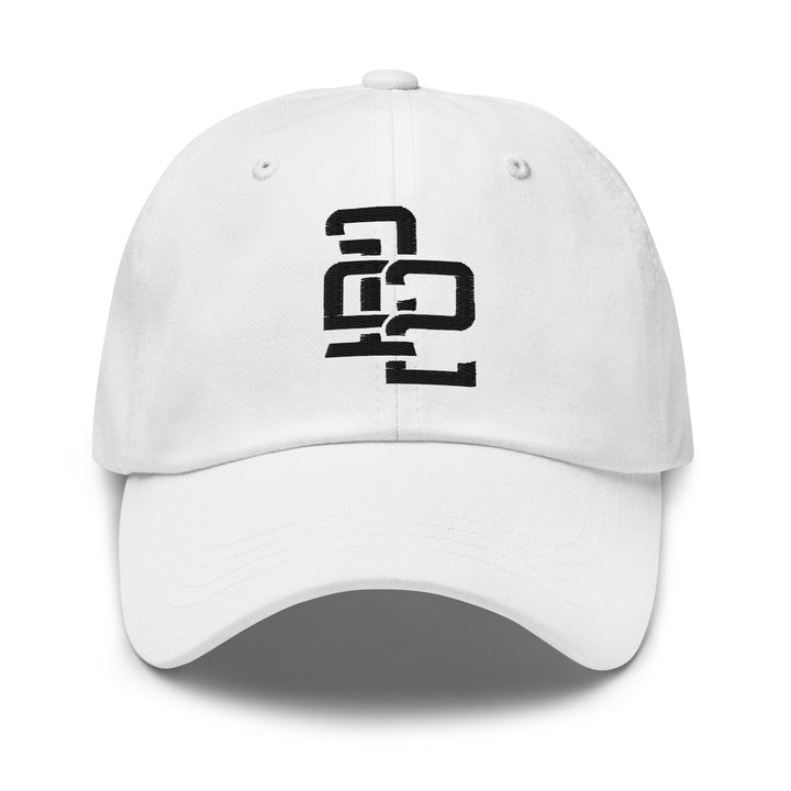 "212" Classic Dad Hat | E Luna Brand ESSENTIAL | 2 Black Thread Logos | 3D Puff Edition