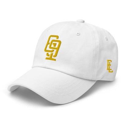 "619" Classic Dad Hat | Yupoong 6245CM | E Luna SELECT Tricrest 3 Gold Thread Front, Left Side & Back Logos