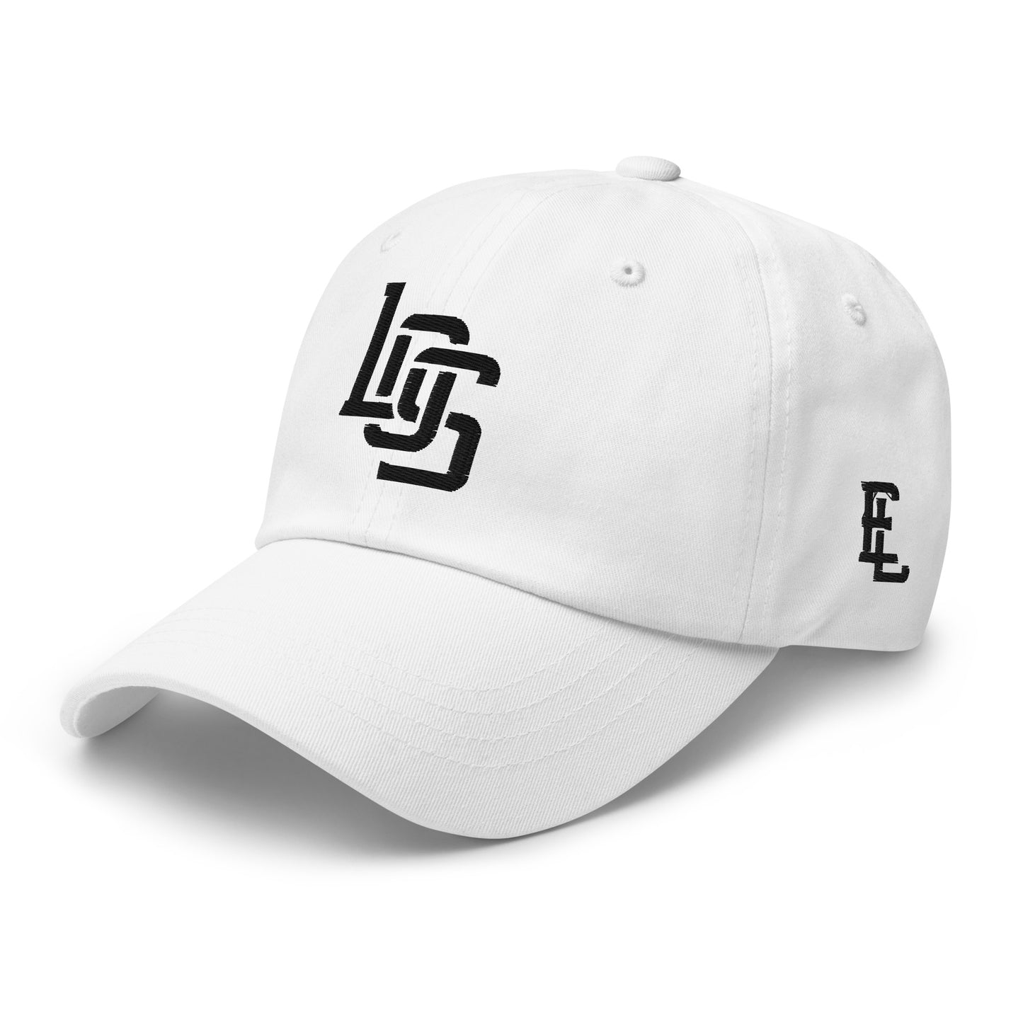 "LOS" Classic Dad Hat | E Luna Brand ESSENTIAL | 2 Black Thread Logos