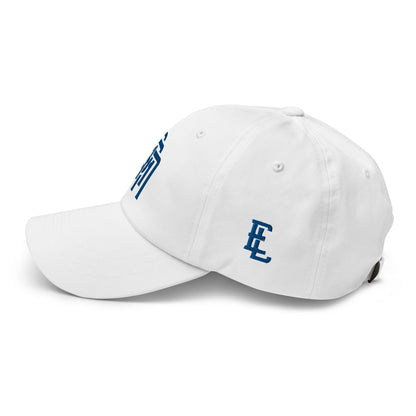"SAN" Classic Dad Hat | Yupoong 6245CM | E Luna Brand ESSENTIAL Duocrest 2 Royal Thread Logos: Front & Left