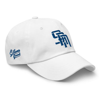 "SAN" Classic Dad Hat | Yupoong 6245CM | E Luna Brand PREMIUM Quadcrest 4 Royal Thread Logos: Front, Left, Right Signature & Back [3D Puff Edition]