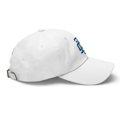 "213" Classic Dad Hat | Yupoong 6245CM | E Luna SELECT Tricrest 3 Royal Thread Front, Left Side & Back Logos