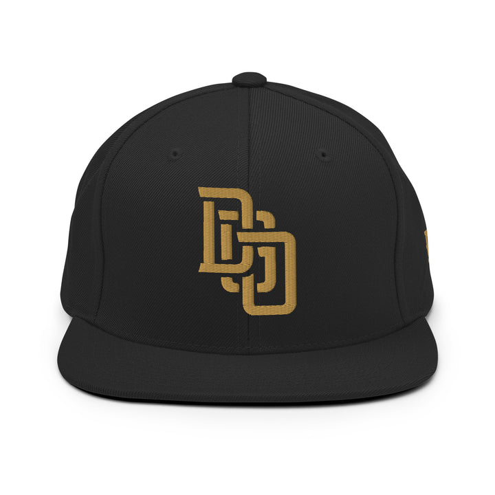 "DGO" Wool Blend Snapback | E Luna Brand SELECT | 3 Old Gold Thread Logos | 3D Puff Edition