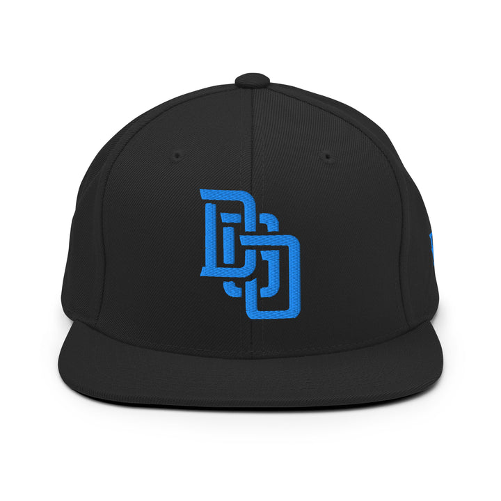 "DGO" Wool Blend Snapback | E Luna Brand SELECT | 3 Aqua/Teal Thread Logos | 3D Puff Edition
