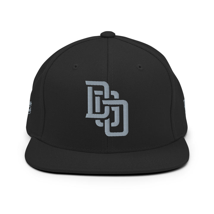 "DGO" Wool Blend Snapback | E Luna Brand PREMIUM | 4 Grey Thread Logos | 3D Puff Edition