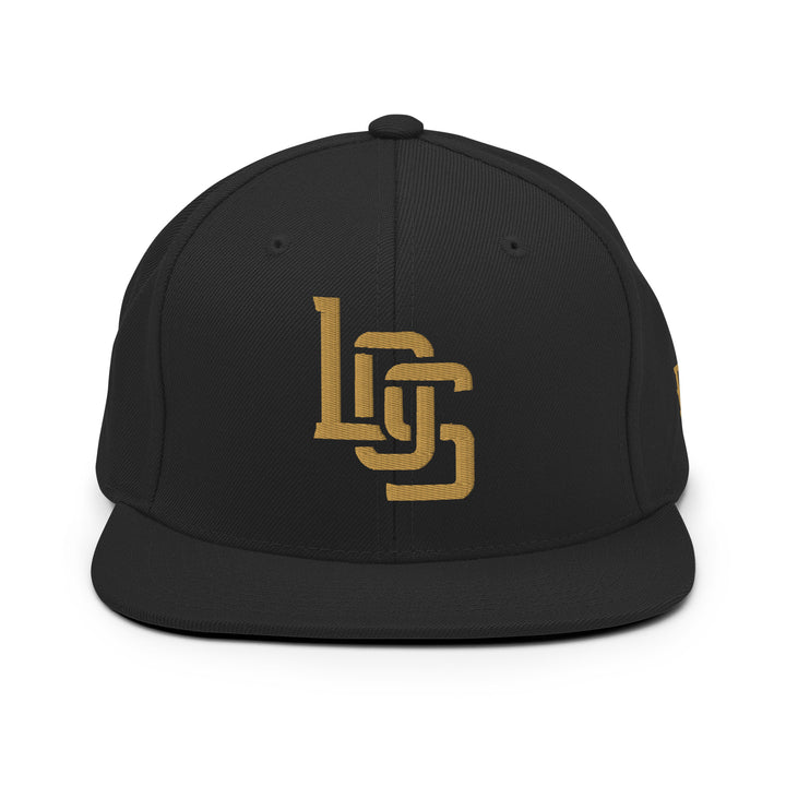 "LOS" Wool Blend Snapback | E Luna Brand SELECT | 3 Old Gold Thread Logos [3D Puff Edition]