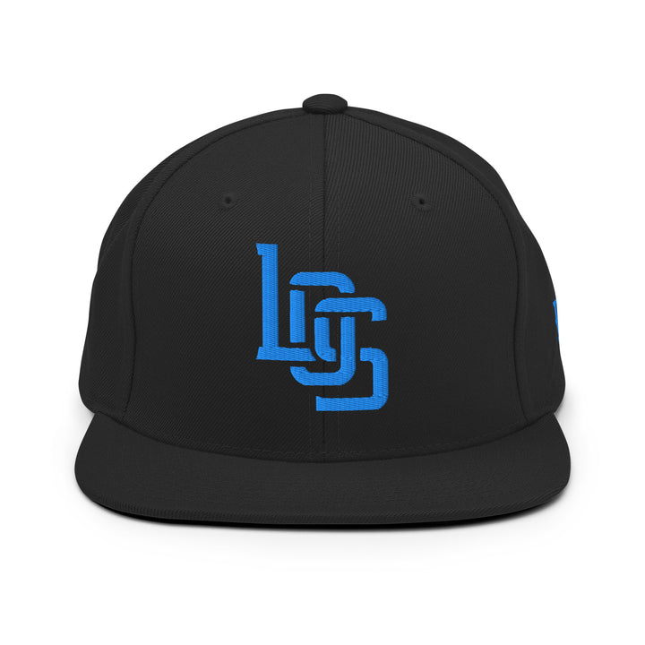"LOS" Wool Blend Snapback | E Luna Brand SELECT | 3 Aqua/Teal Thread Logos [3D Puff Edition]