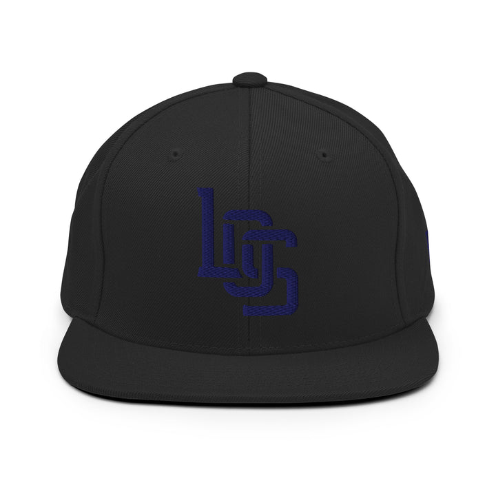 "LOS" Wool Blend Snapback | E Luna Brand SELECT | 3 Navy Thread Logos [3D Puff Edition]