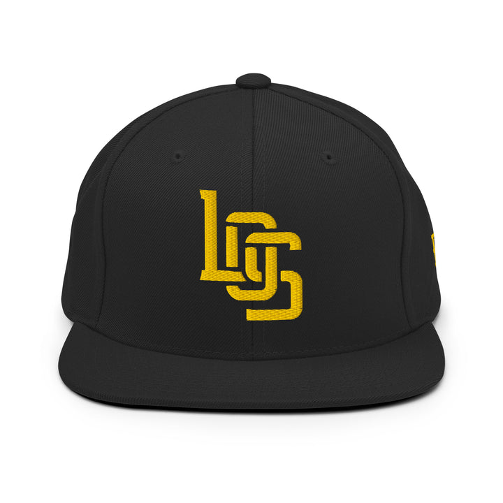 "LOS" Wool Blend Snapback | E Luna Brand SELECT | 3 Gold Thread Logos [3D Puff Edition]